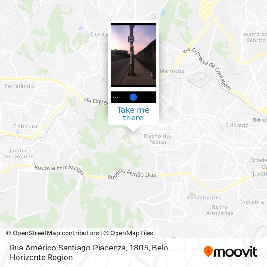 Rua Américo Santiago Piacenza, 1805 map
