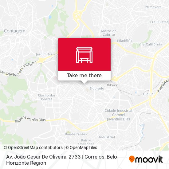 Av. João César De Oliveira, 2733 | Correios map