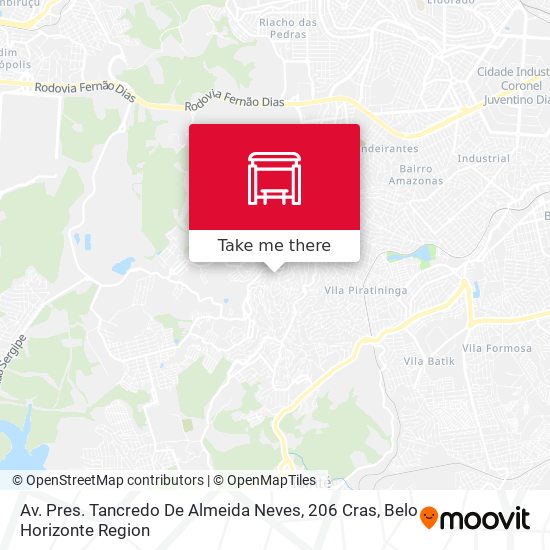 Av. Pres. Tancredo De Almeida Neves, 206 Cras map