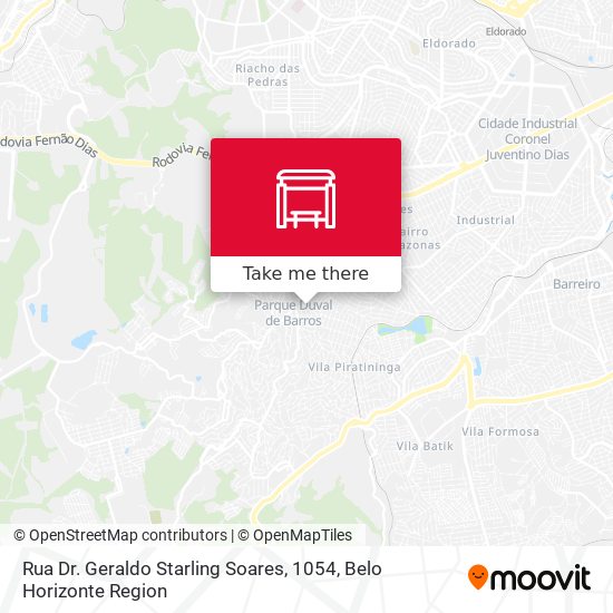 Rua Dr. Geraldo Starling Soares, 1054 map