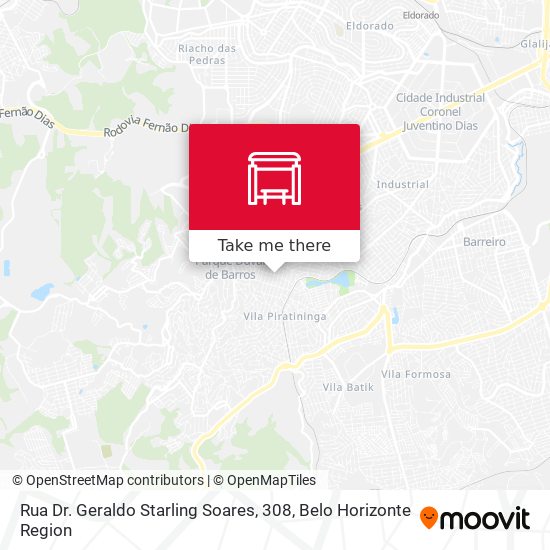 Rua Dr. Geraldo Starling Soares, 308 map