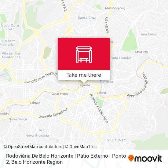 Rodoviária De Belo Horizonte | Pátio Externo - Ponto 2 map