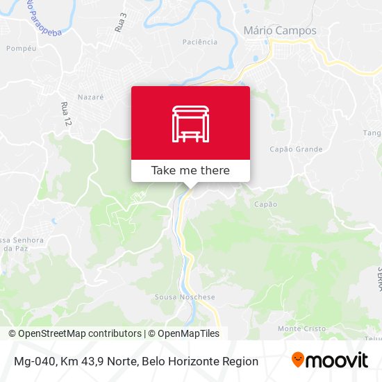 Mg-040, Km 43,9 Norte map