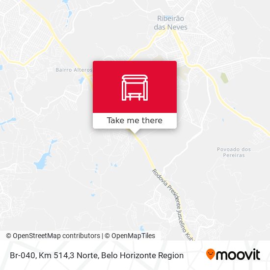 Br-040, Km 514,3 Norte map