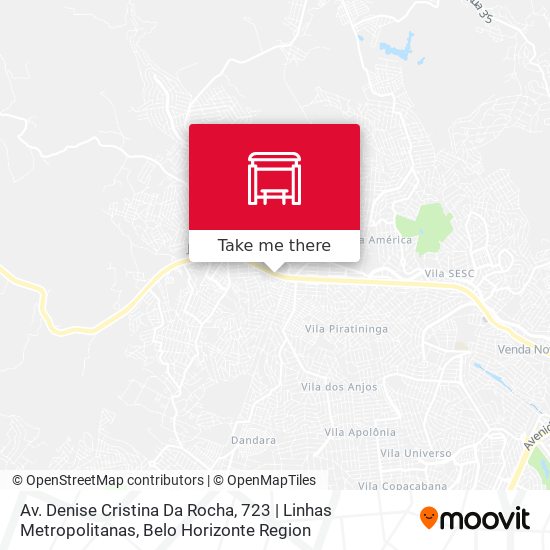 Mapa Av. Denise Cristina Da Rocha, 723 | Linhas Metropolitanas