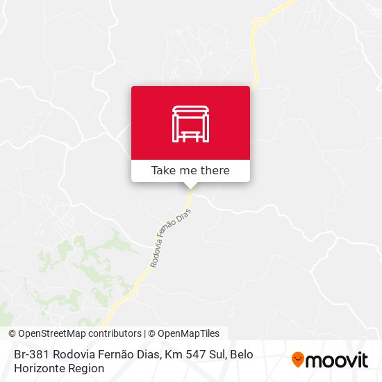 Br-381 Rodovia Fernão Dias, Km 547 Sul map