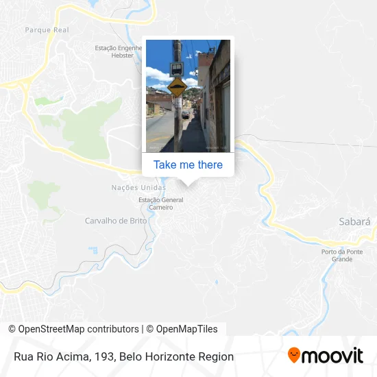 Rua Rio Acima, 193 map