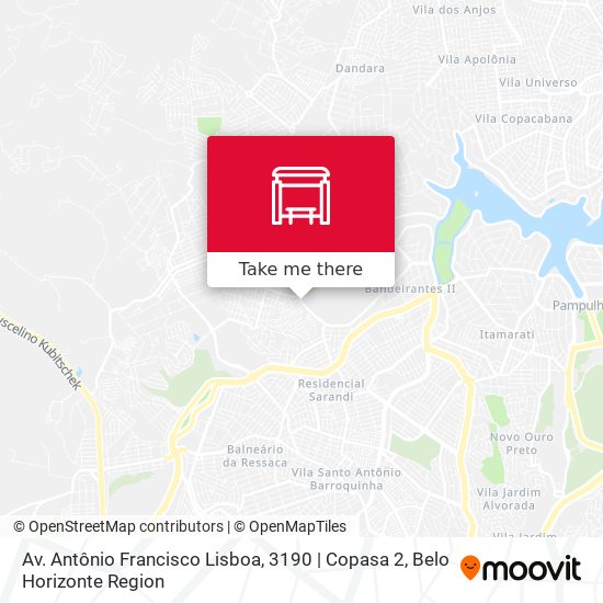 Av. Antônio Francisco Lisboa, 3190 | Copasa 2 map