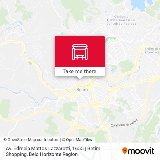 Mapa Av. Edméia Mattos Lazzarotti, 1655 | Betim Shopping