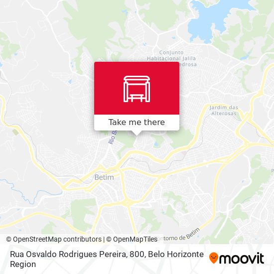 Mapa Rua Osvaldo Rodrigues Pereira, 800