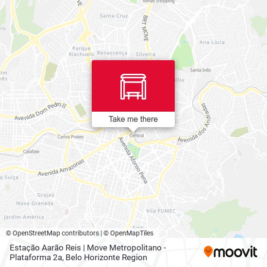 Estação Aarão Reis | Move Metropolitano - Plataforma 2a map