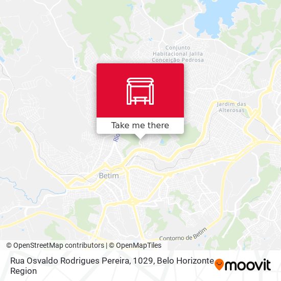 Mapa Rua Osvaldo Rodrigues Pereira, 1029