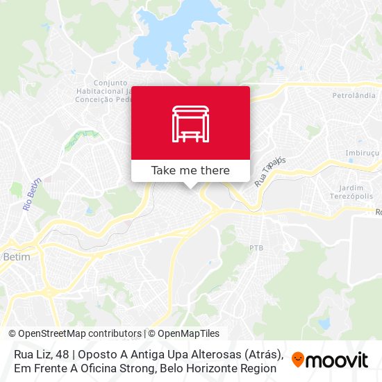 Mapa Rua Liz, 48 | Oposto A Antiga Upa Alterosas (Atrás), Em Frente A Oficina Strong