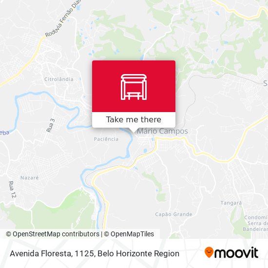 Avenida Floresta, 1125 map