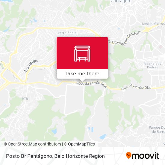 Posto Br Pentágono map