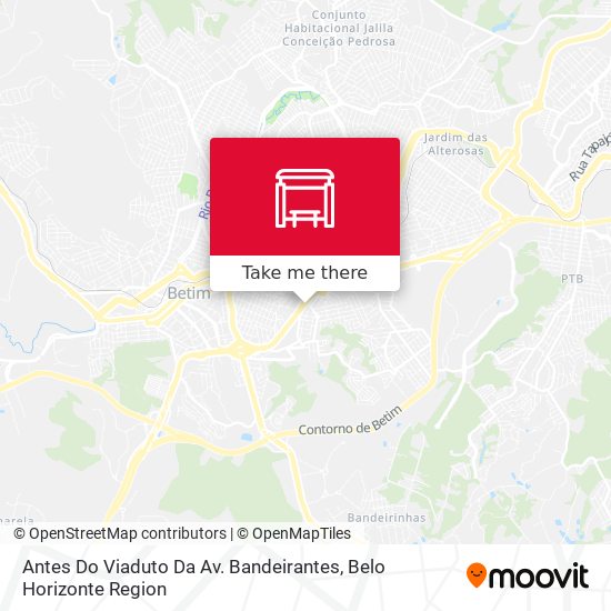 Mapa Antes Do Viaduto Da Av. Bandeirantes