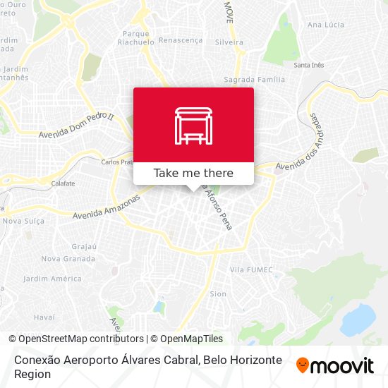 Mapa Conexão Aeroporto Álvares Cabral