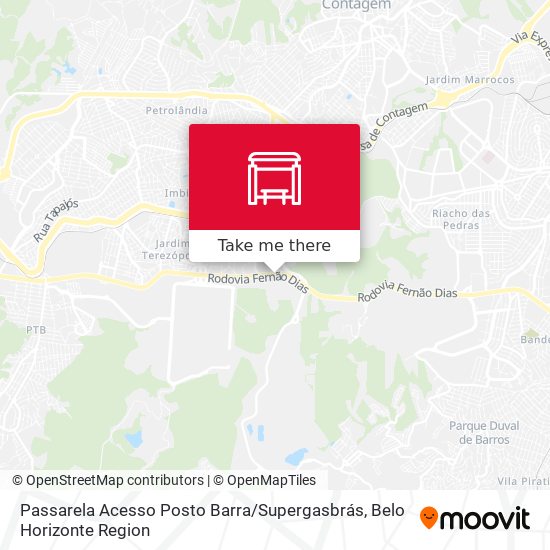 Passarela Acesso Posto Barra / Supergasbrás map