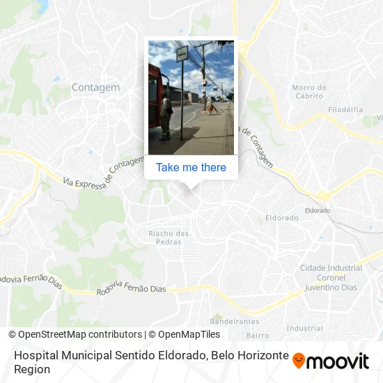 Hospital Municipal Sentido Eldorado map