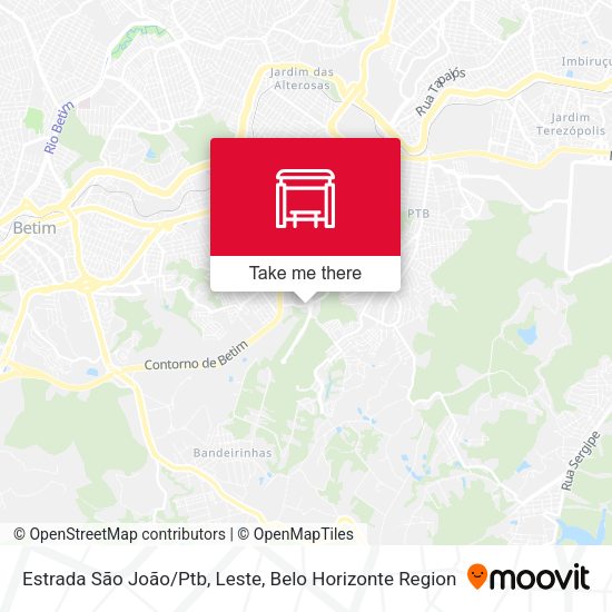 Estrada São João/Ptb, Leste map