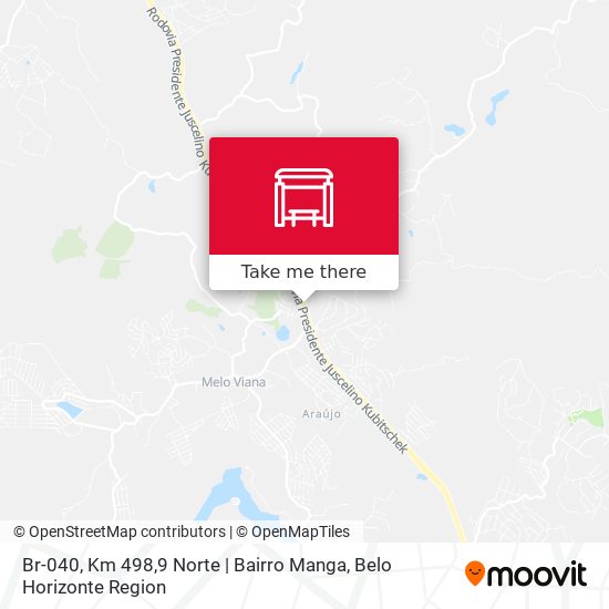 Br-040, Km 498,9 Norte | Bairro Manga map
