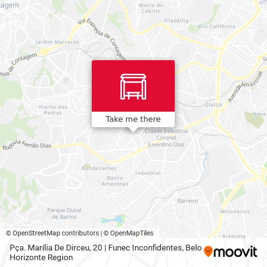 Pça. Marília De Dirceu, 20 | Funec Inconfidentes map