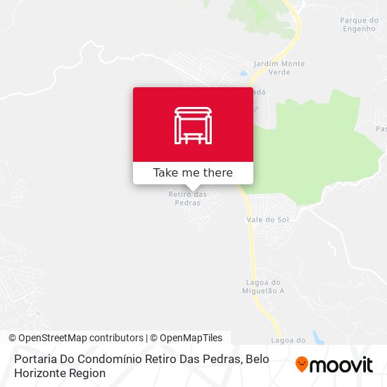 Portaria Do Condomínio Retiro Das Pedras map