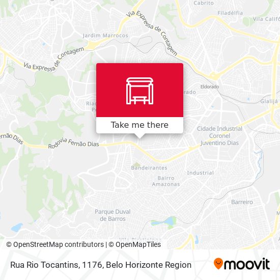 Mapa Rua Rio Tocantins, 1176