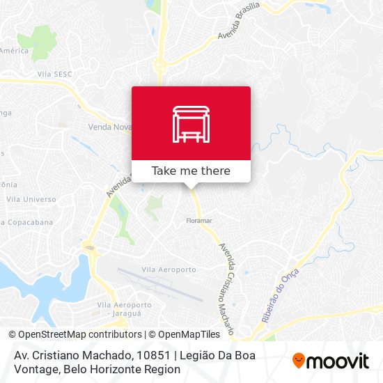 Av. Cristiano Machado, 10851 | Legião Da Boa Vontage map