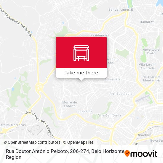 Rua Doutor Antônio Peixoto, 206-274 map