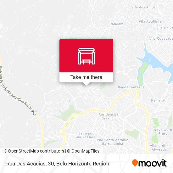 Rua Das Acácias, 30 map
