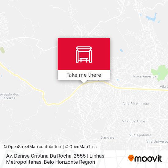 Mapa Av. Denise Cristina Da Rocha, 2555 | Linhas Metropolitanas