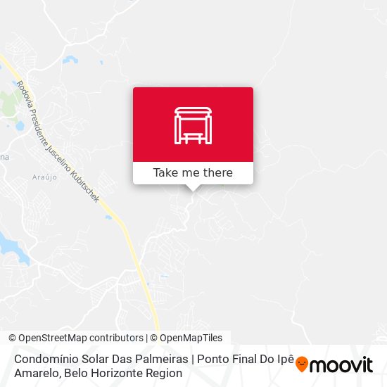 Mapa Condomínio Solar Das Palmeiras | Ponto Final Do Ipê Amarelo