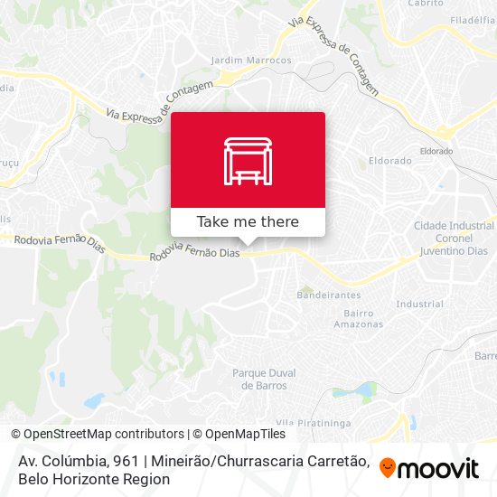 Av. Colúmbia, 961 | Mineirão / Churrascaria Carretão map