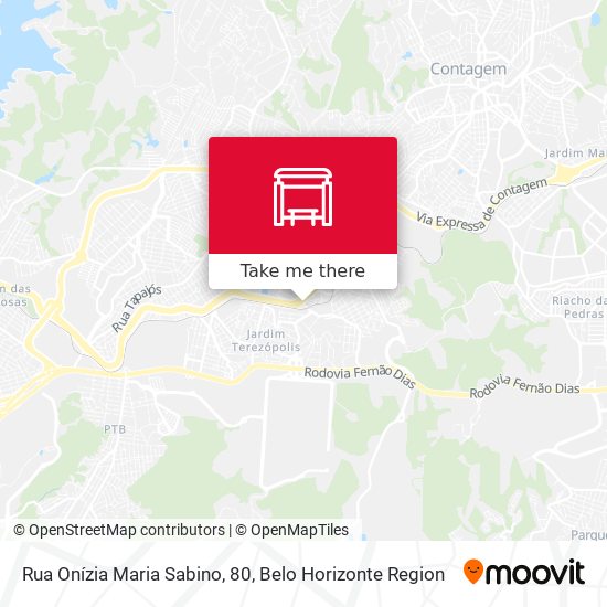 Rua Onízia Maria Sabino, 80 map