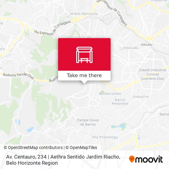 Av. Centauro, 234 | Aethra Sentido Jardim Riacho map