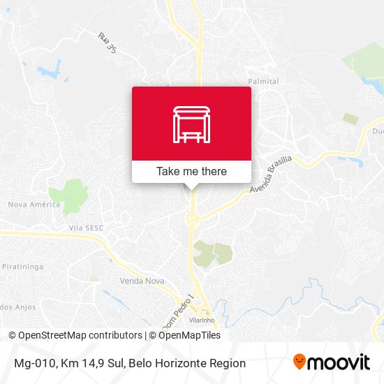 Mg-010, Km 14,9 Sul map