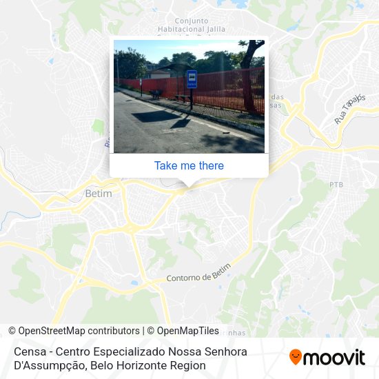 Censa - Centro Especializado Nossa Senhora D'Assumpção map