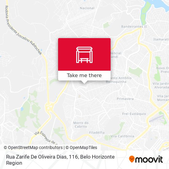 Rua Zarife De Oliveira Dias, 116 map