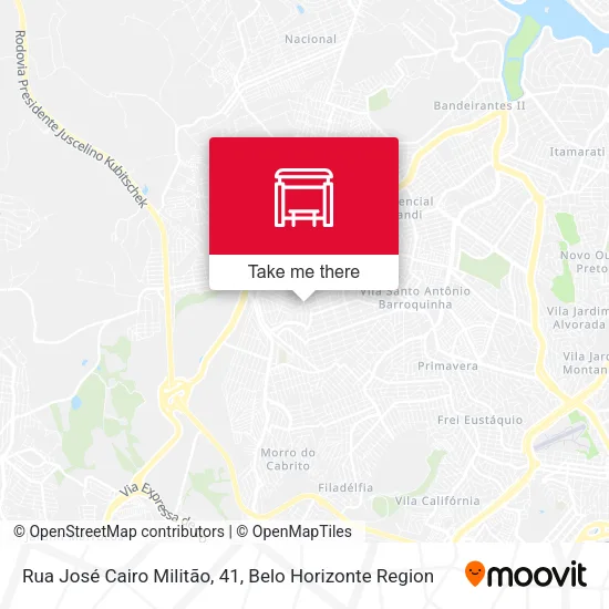 Rua José Cairo Militão, 41 map
