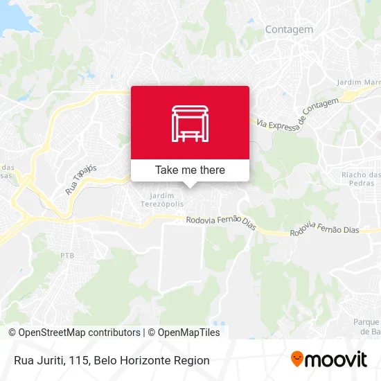 Rua Juriti, 115 map