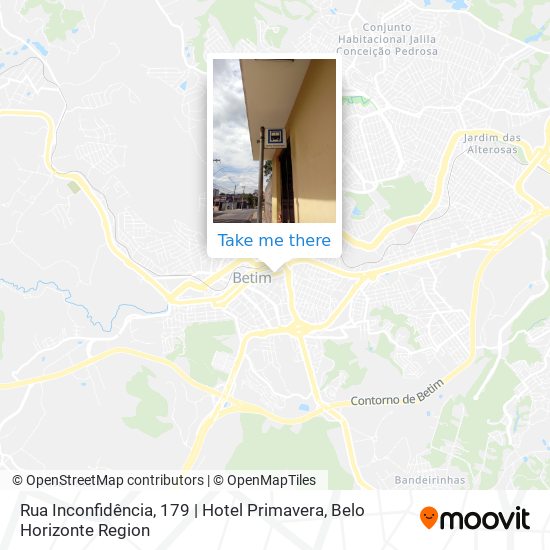 Rua Inconfidência, 179 | Hotel Primavera map