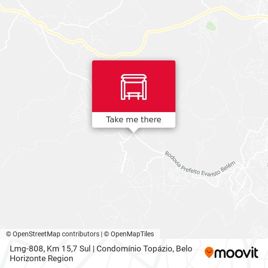 Mapa Lmg-808, Km 15,7 Sul | Condomínio Topázio