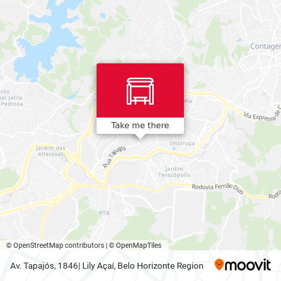 Av. Tapajós, 1846| Lily Açaí map
