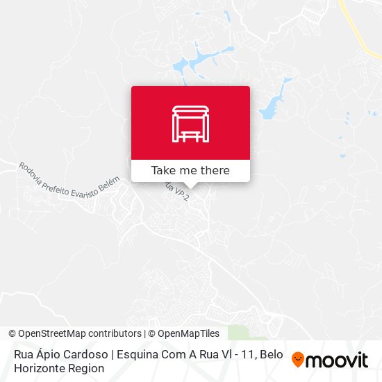 Rua Ápio Cardoso | Esquina Com A Rua Vl - 11 map