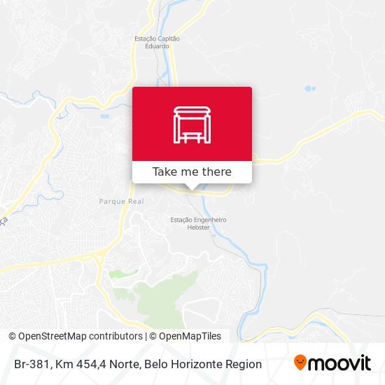 Br-381, Km 454,4 Norte map