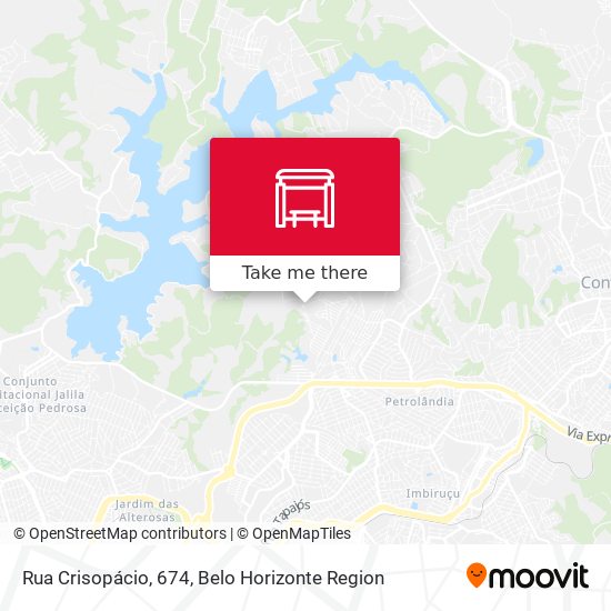 Rua Crisopácio, 674 map