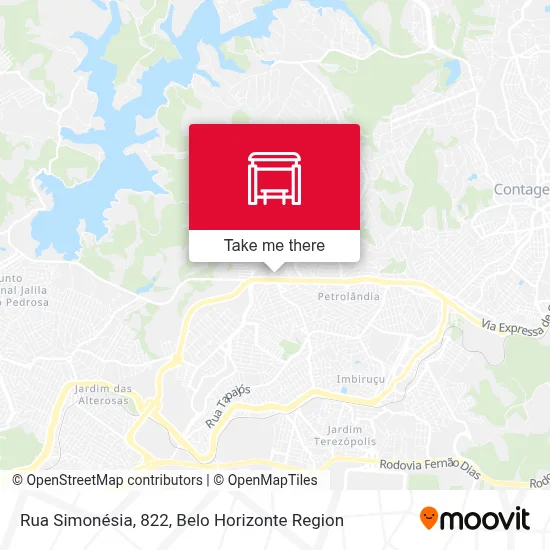 Rua Simonésia, 822 map
