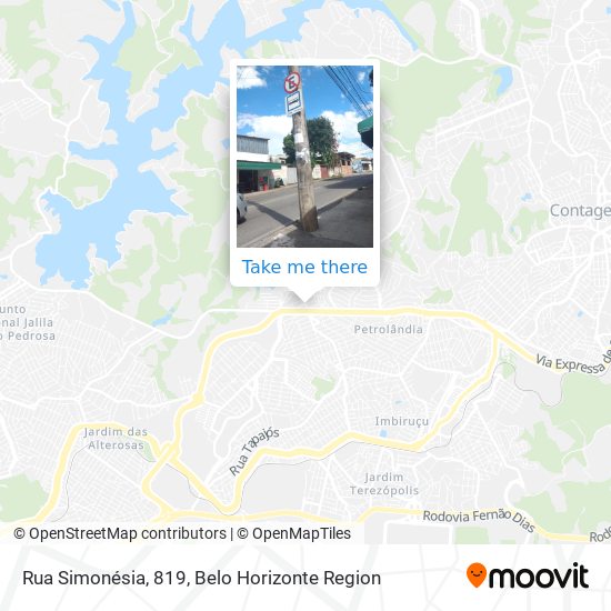 Rua Simonésia, 819 map
