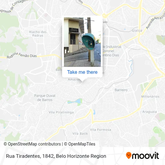 Rua Tiradentes, 1842 map